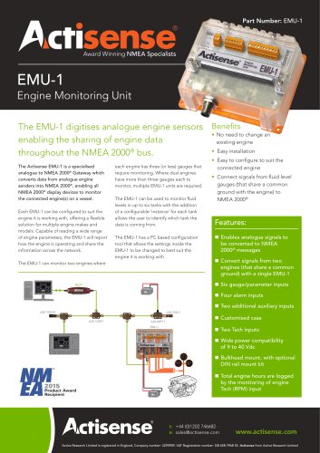 EMU-1 Engine Monitoring Unit