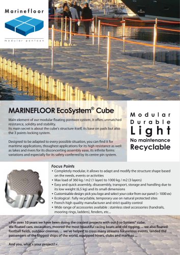 ECOSYSTEM CUBE - MARINEFLOOR EUROPE