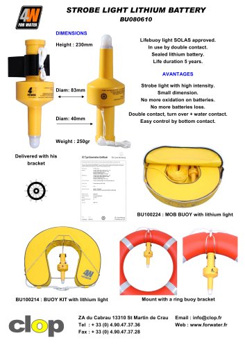 LITHIUM LIFE BUOY LIGHT