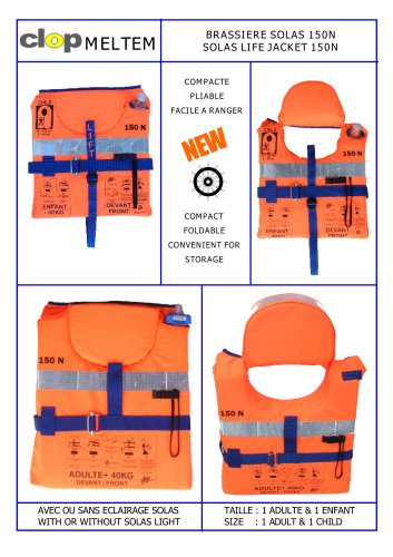 MELTEM 150N SOLAS LIFE JACKET