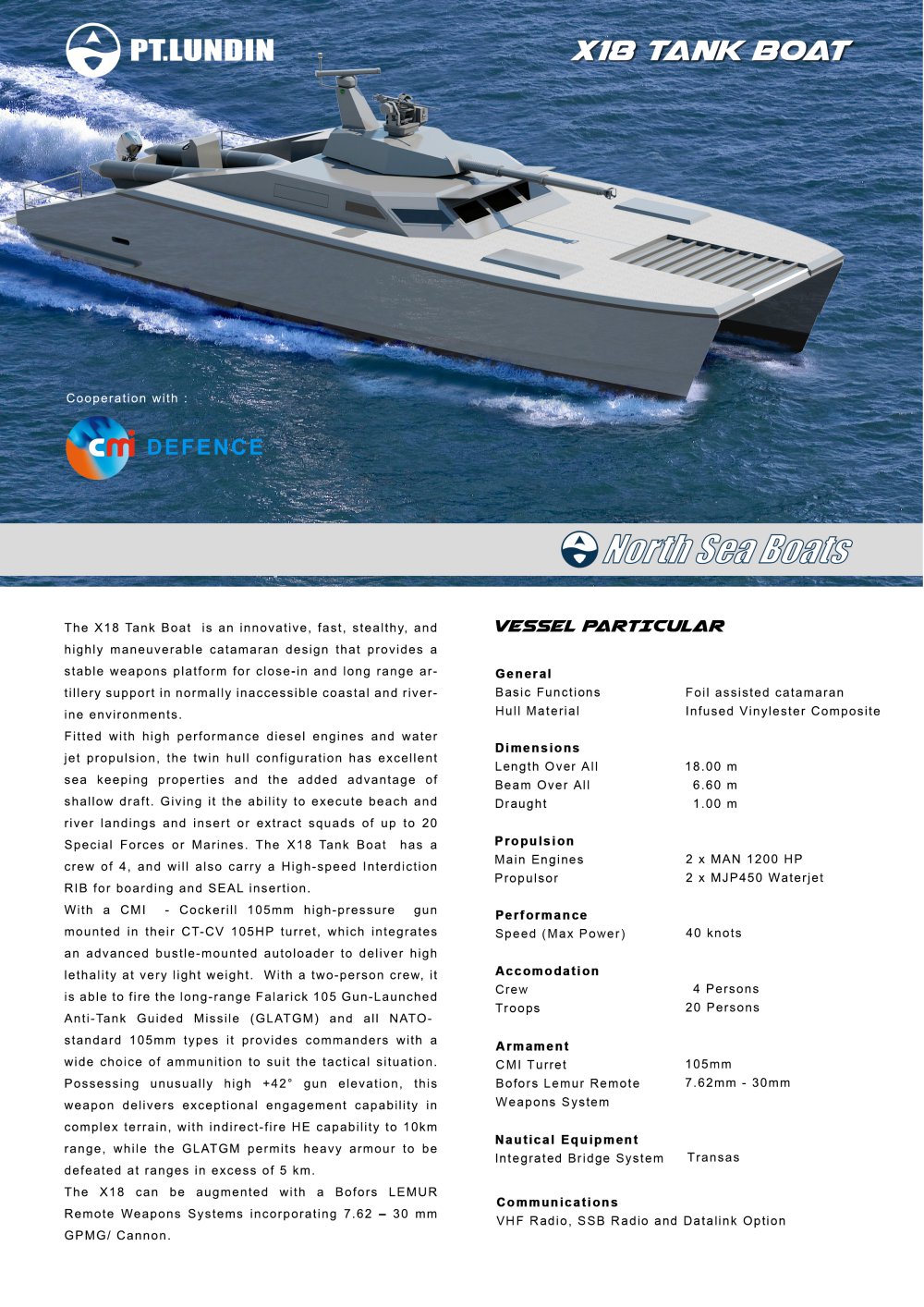 X18 Tank Boat - North Sea Boats