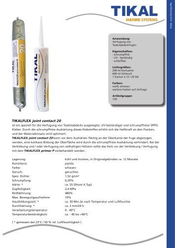 TIKALFLEX joint contact 20