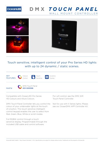 DMX Touch Panel Controller