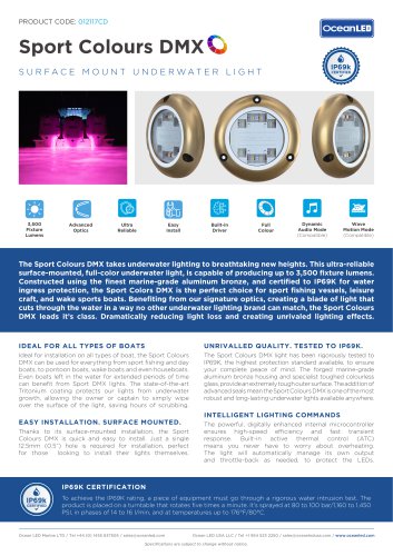 Sport Colours DMX - Product Guide - OceanLED