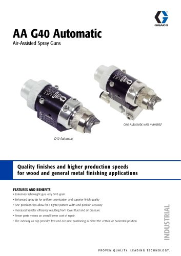 AA G40 Automatic Air-Assisted Spray Guns