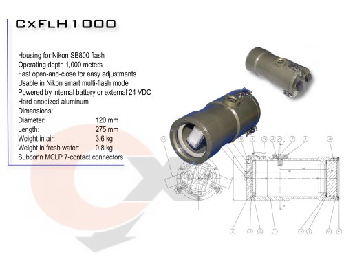 CxFLH 1000 FLASH HOUSING