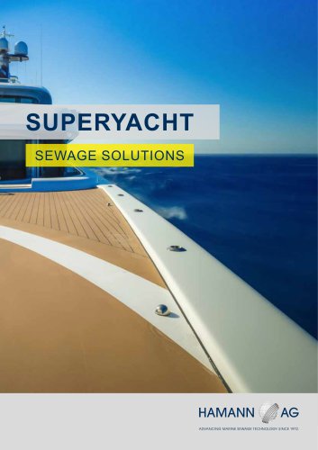 HAMANN Yacht Sewage Solutions Brochure