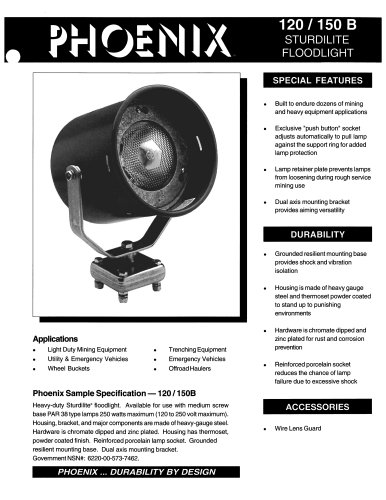 120/150 B STURDILITE FLOODLIGHT