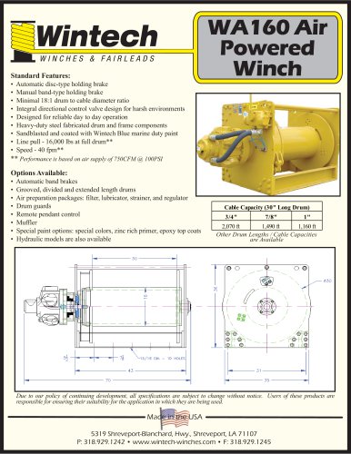 WA-160 Air Winch