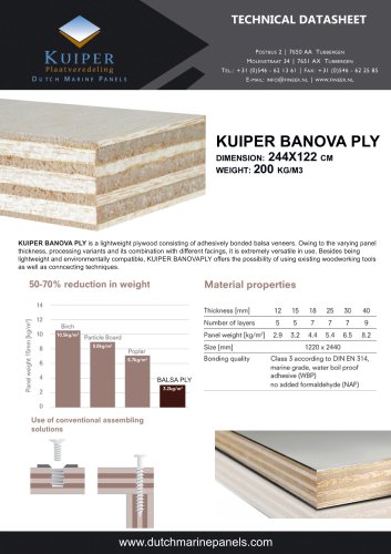 KUIPER BANOVA PLY