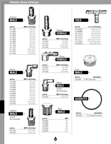 Plastic Hose Fittings