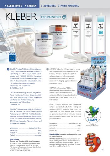 GISATEX Adhesives Kleber und Farben