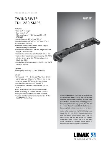 Dual Actuator TD1 280 SMPS