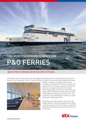 STX Finland_ P&O Ferries_Spirit of Britain and Spirit of France