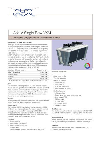 Alfa-v-single-row-vxm