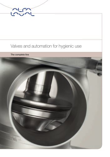 Flow control for hygienic use-Valve and automation