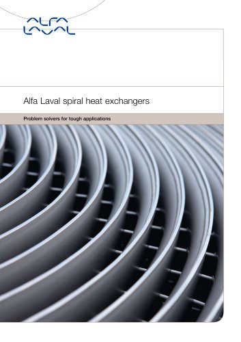 Spiral heat exchanger:Alfa Laval spiral heat exchanger