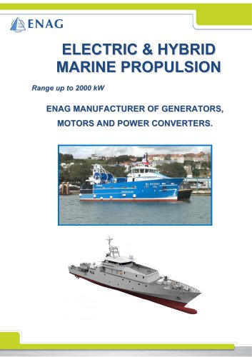 ELECTRIC AND HYBRID PROPULSION DC AND AC UP TO 2 MW