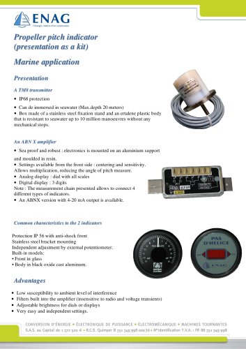 Propeller pitch indicator