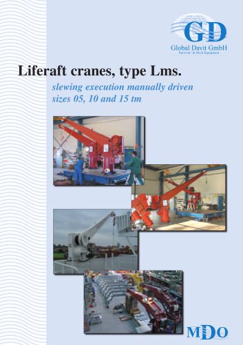 Liferaft cranes, type Lms.