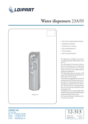 Cold Water Dispenser Connect 23A