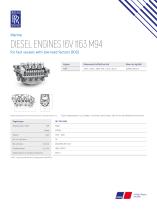 DIESEL ENGINES 16V 1163 M94 for fast vessels with low load factors (1DS)