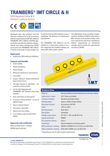 Datasheet TRANBERG® IMT CIRCLE & H System