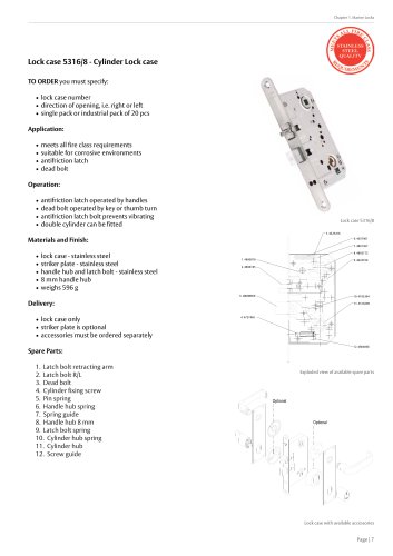 Lock case 5316/8