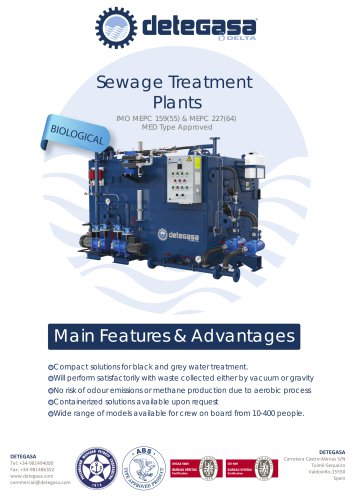 BIOLOGICAL SEWAGE TREATMENT PLANTS  BROCHURE