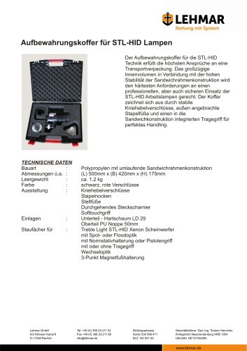 Aufbewahrungskoffer für STL-HID Lampen