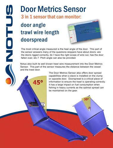 Trawl Door Metrics Sensors