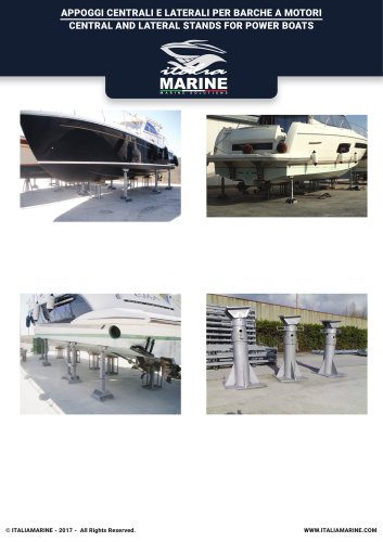 CENTRAL AND LATERAL STANDS FOR POWER BOATS