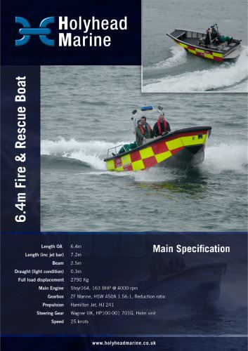 6.4m Fire & Rescue Boat