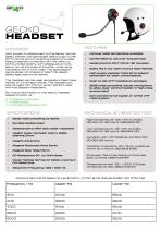 Headset Data Sheet