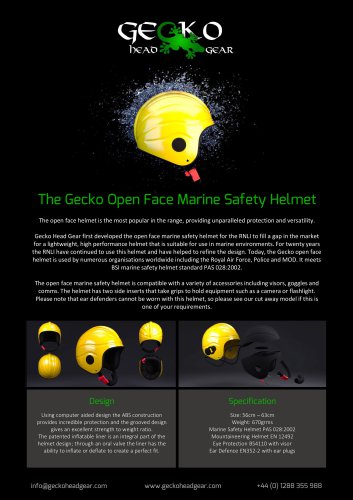 Open Face Helmet