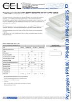 Polypropylene honeycomb core PP8.80/PP8-80T30/PP8-80T30F75/PP8-120T30 - 1