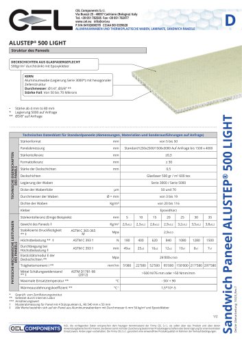 Sandwichplatte ALUSTEP 500 LIGHT