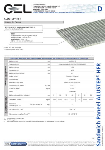 Sandwichplatte ALUSTEP HFR