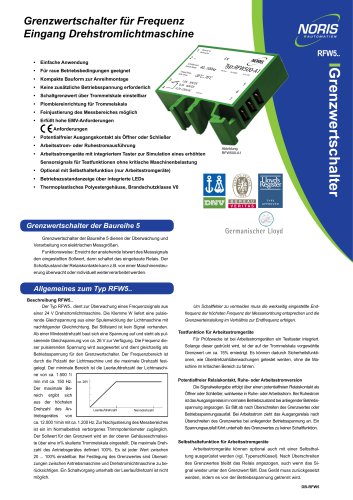 Datenblatt RFW5