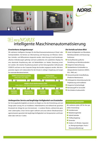 Flyer myNORIS - intelligente Maschinenautomatisierung