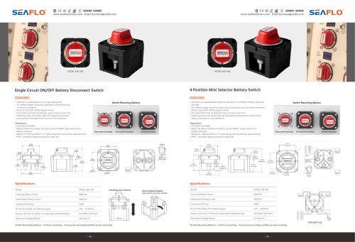 Selector battery switch SFCBS-300-202 , SFCBS-300-402