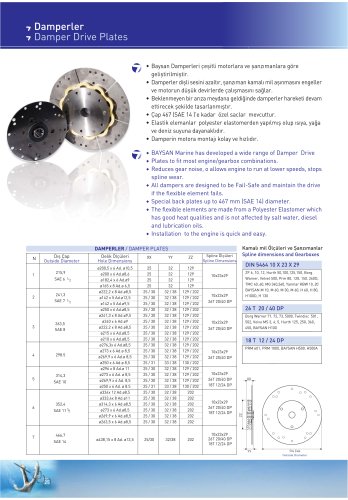 DAMPERS (DRIVE FLEXIBLE COUPLING)