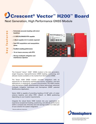 CRESCENT VECTOR H200? BOARD