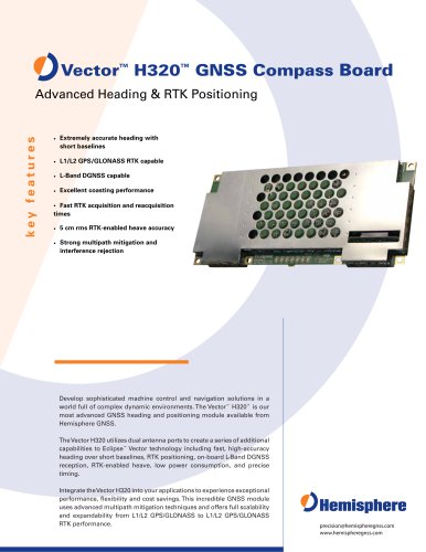 VECTOR H320? GNSS COMPASS BOARD