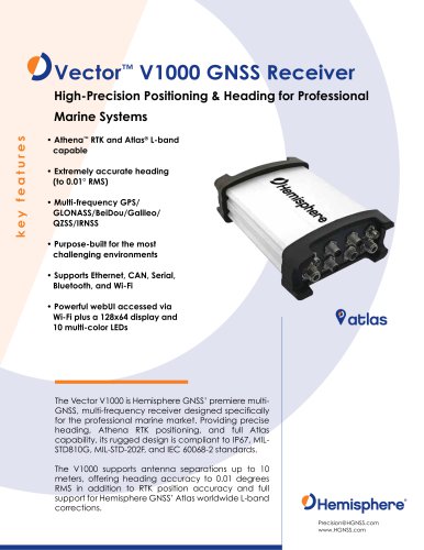 VECTOR™ V1000 GNSS RECEIVER