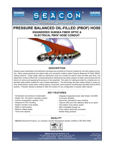 SAPL-DS-0121 Oil Filled Hose