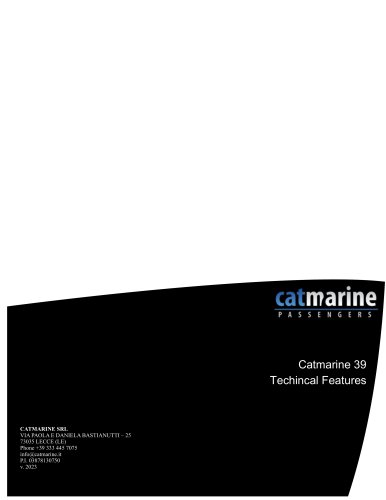 Catmarine 39 Hybrid technical data