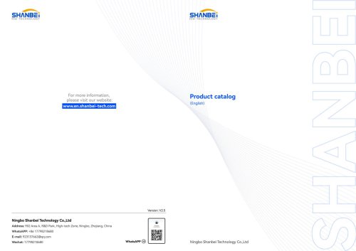 Ningbo Shanbei-tech _Product catalogue_EN
