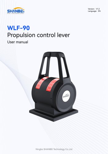 WLF-90_Propulsion control lever_User manual_EN_V1.2