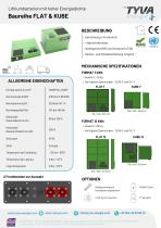 Prospekt zur FLAT&KUBE-Produktreihe